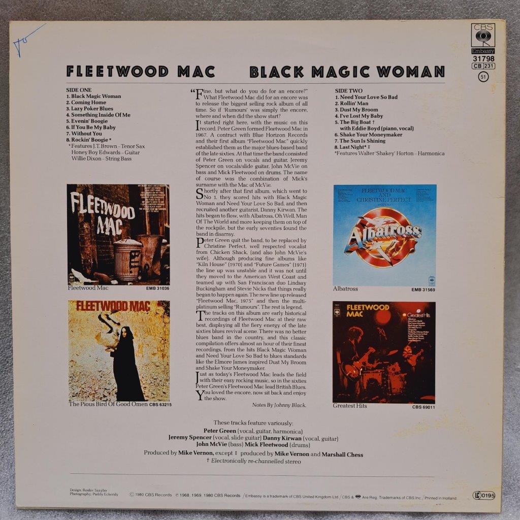 Disc Vinil LP Fleetwood Mac Black Magic Woman Hifi Audio Mix