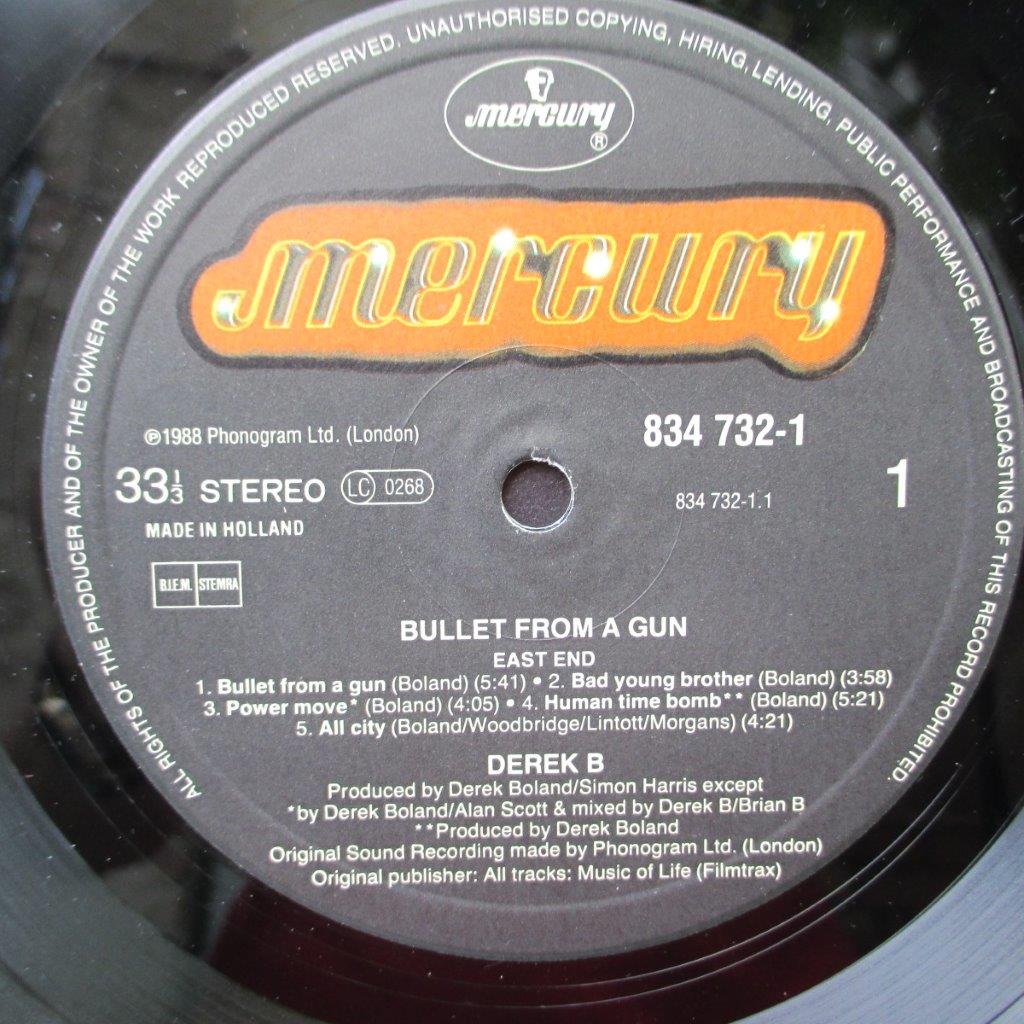 Disc Vinil LP : Derek B – Bullet From A Gun - Hifi Audio Mix