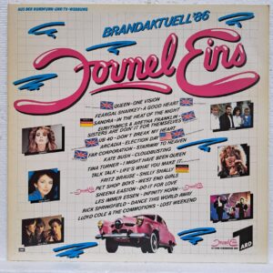 Formel Eins - '86   Disc VINIL LP VG  Arcadia  -  Queen - Eurythmics And Aretha Franklin - UB40 - Sandra - Rick Springfield - Tina Turner - Pet Shop Boys ...