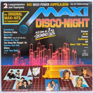 Maxi Disco Night   Disc VINIL 2LP VG+  Stacey Q, Boytronic, Erasure, Den Harrow, Radiorama, Off, Kim Wilde, Cameo, Frankie Goes To Hollywood, Mel & Kim ...