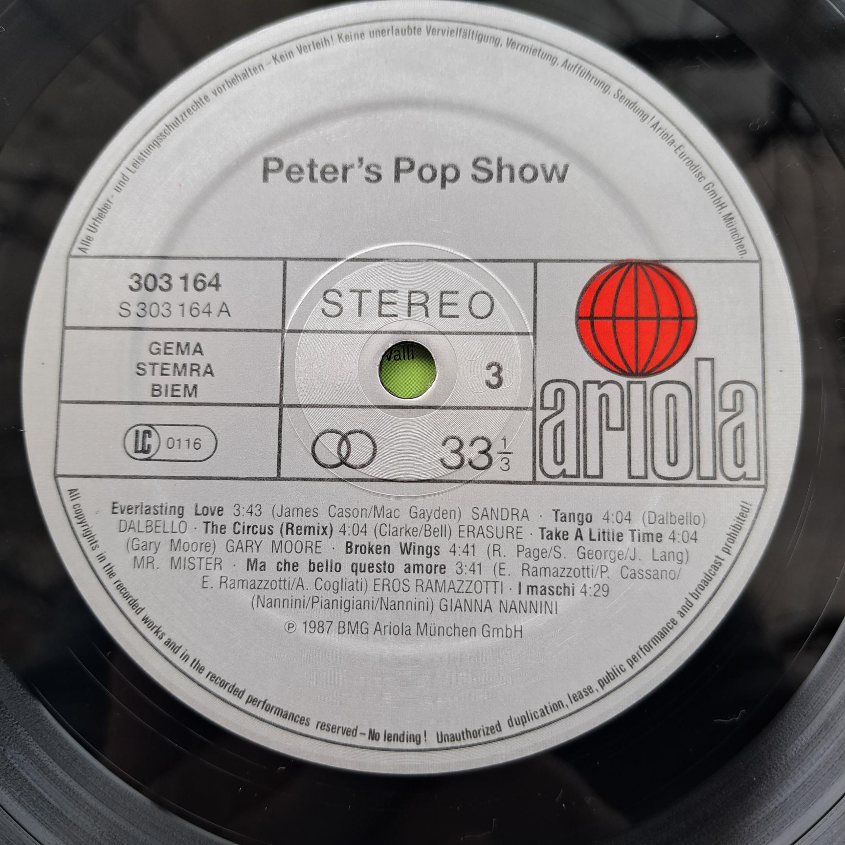 Peter’s Pop-Show Desireless Voyage Voyage – Mr. Mister – Sandra – Living In A Box – Erasure – Gary Moore – Den Harrow – Bonfire -Depeche Mode Disc VINIL 2LP VG+ - imagine 2