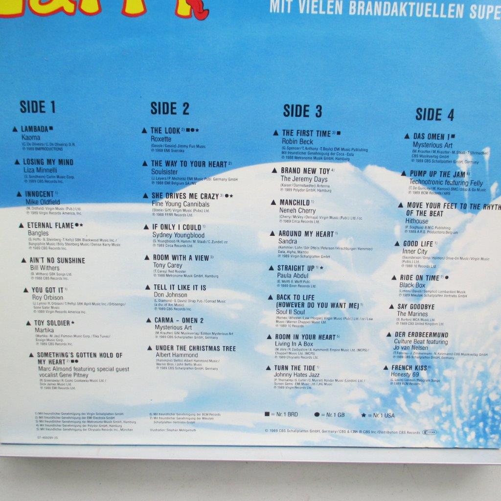 Larry 32 Top-Hits - VG+ Mike Oldfield, Bangles, Roxette, Roy Orbison, Liza Minelli, Robin Beck, FYC, Sandra, Paula Abdul, Black Box ... - 2 LP compilatie  Disc VINIL LP - imagine 3