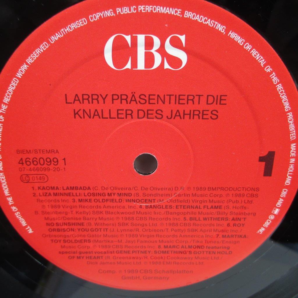 Larry 32 Top-Hits - VG+ Mike Oldfield, Bangles, Roxette, Roy Orbison, Liza Minelli, Robin Beck, FYC, Sandra, Paula Abdul, Black Box ... - 2 LP compilatie  Disc VINIL LP - imagine 4