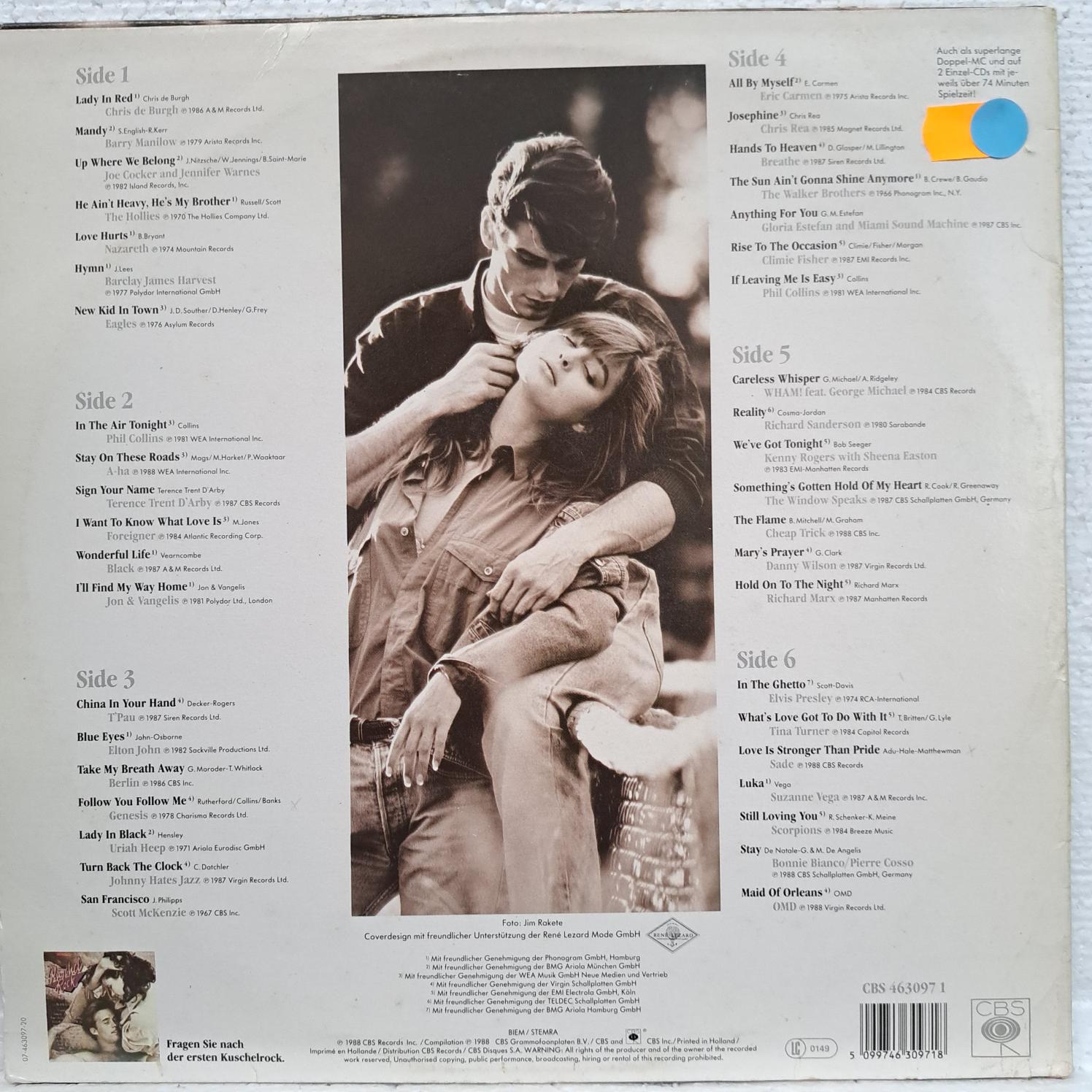 Kuschelrock 2 Compilatie 3lp Disc VINIL LP VG VG+ - imagine 2