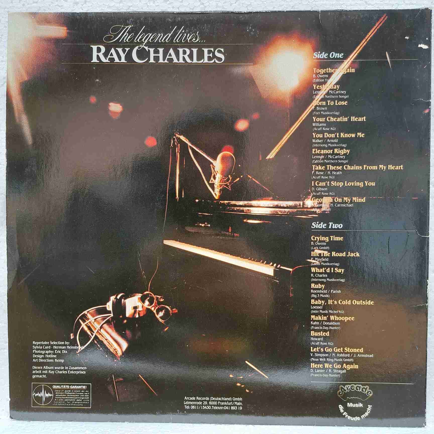 Ray Charles – The Legend Lives... Disc Vinil LP - imagine 3