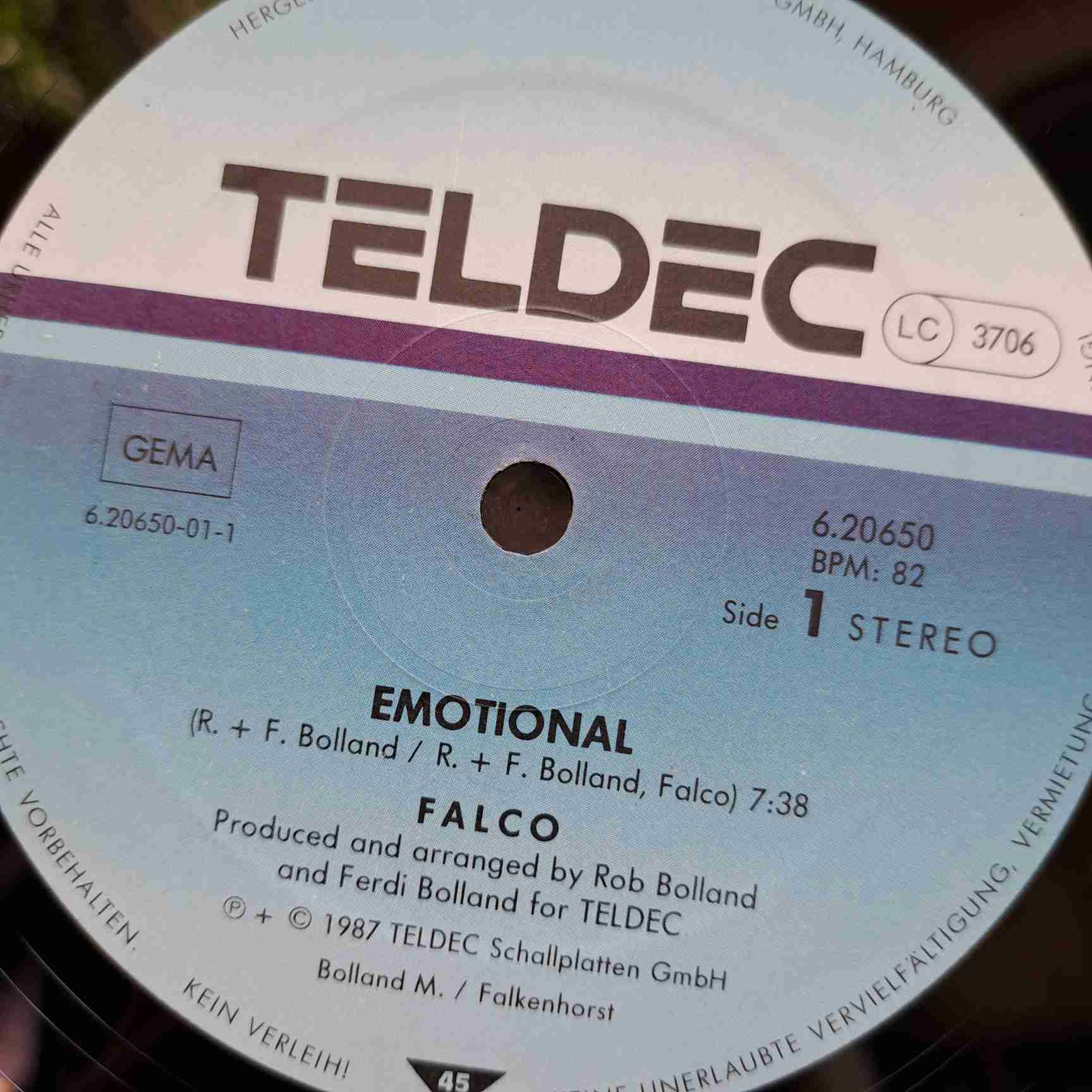 Falco – Emotional Disc VINIL maxi - imagine 3