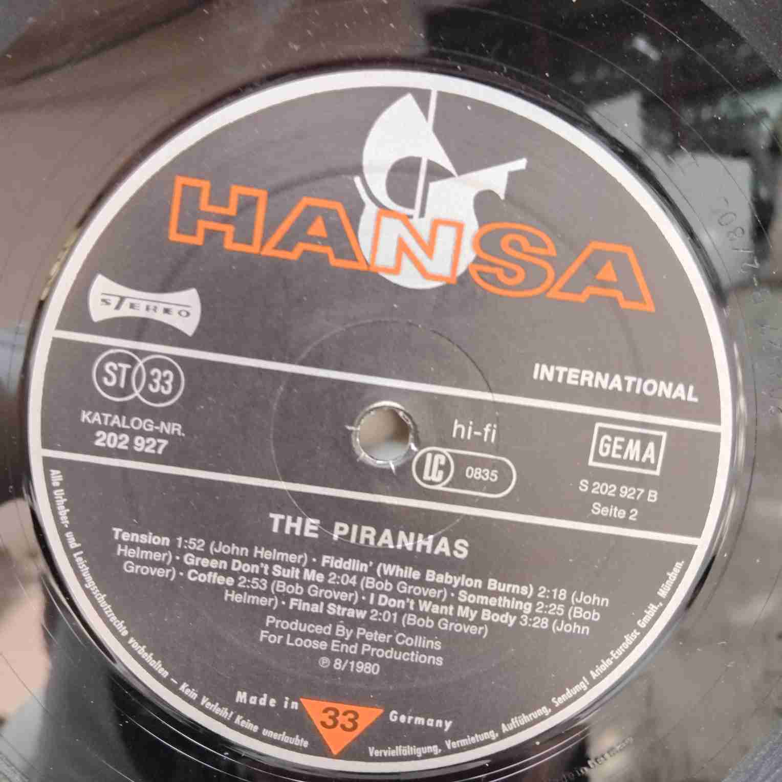 The Piranhas – The Piranhas Disc VINIL LP - imagine 3