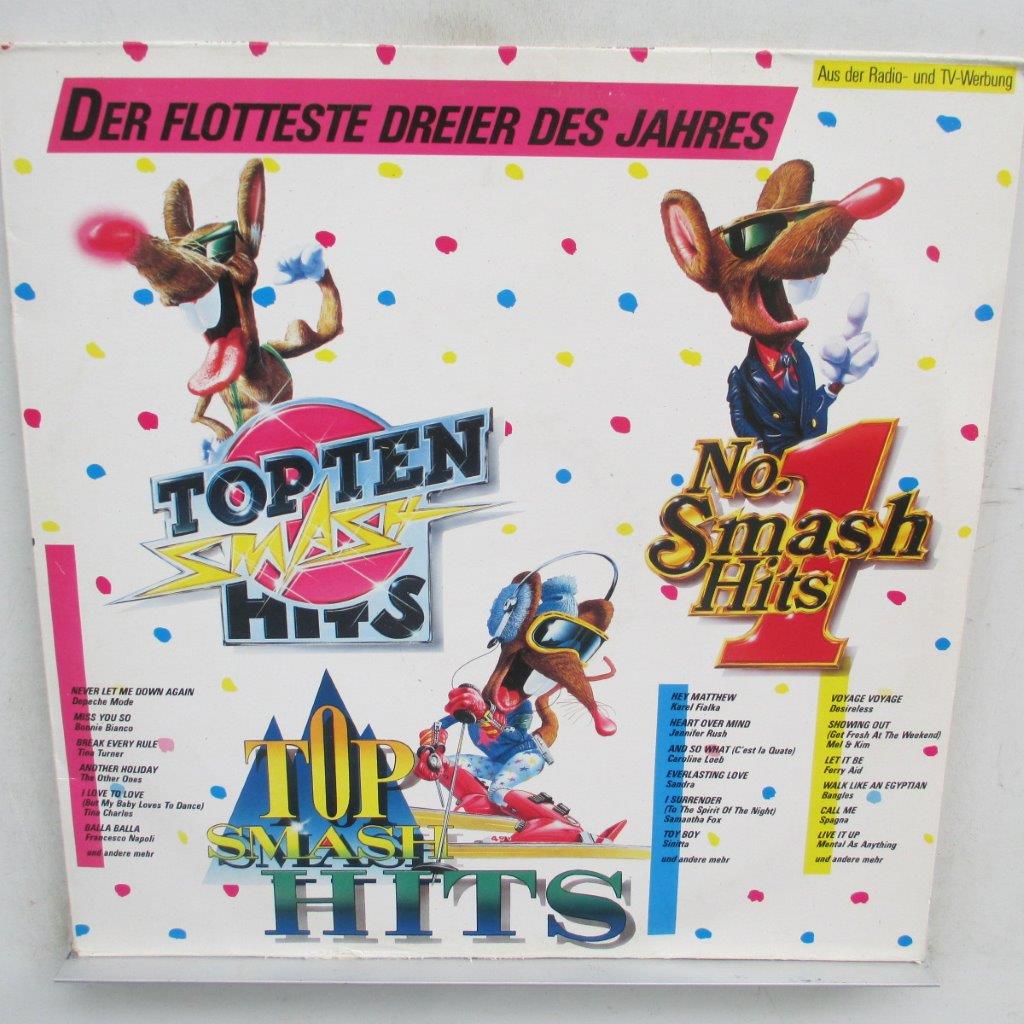 No.1 Smash Hits '87 : Desireless, Boy George, Heart, Cutting Crew, Depeche Mode, Erasure, Bruce Springsteen, Mike Mareen, LL Cool J, Sandra, Samanta Fox, REM ... 3LP VG VG+