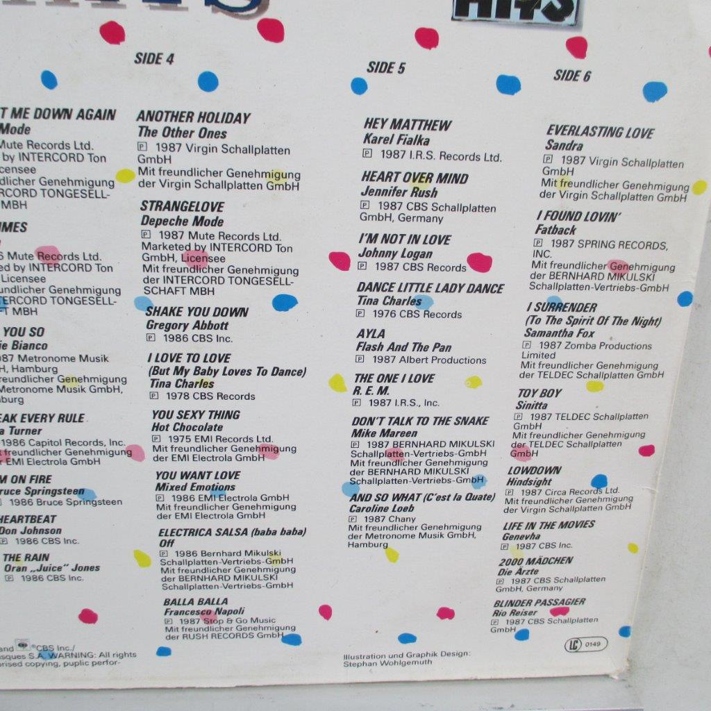 No.1 Smash Hits '87 : Desireless, Boy George, Heart, Cutting Crew, Depeche Mode, Erasure, Bruce Springsteen, Mike Mareen, LL Cool J, Sandra, Samanta Fox, REM ... 3LP VG VG+ - imagine 4