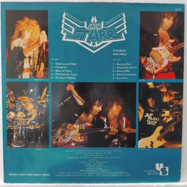 Jack Starr – Blaze Of Glory Disc VINIL LP - imagine 2