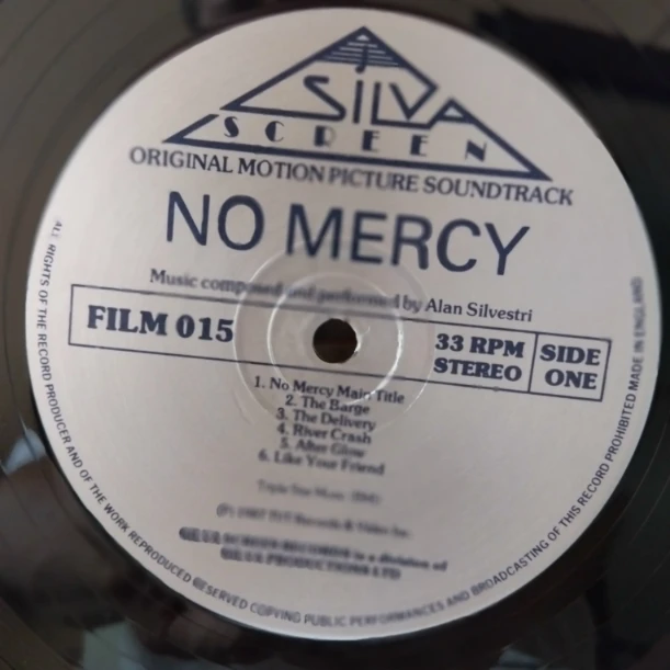 Alan Silvestri – No Mercy Disc VINIL LP - imagine 3