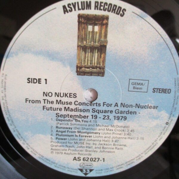 2CD！No Nukes - The Muse Concerts Various Artists – No Nukes – From The Muse Concerts For A Non