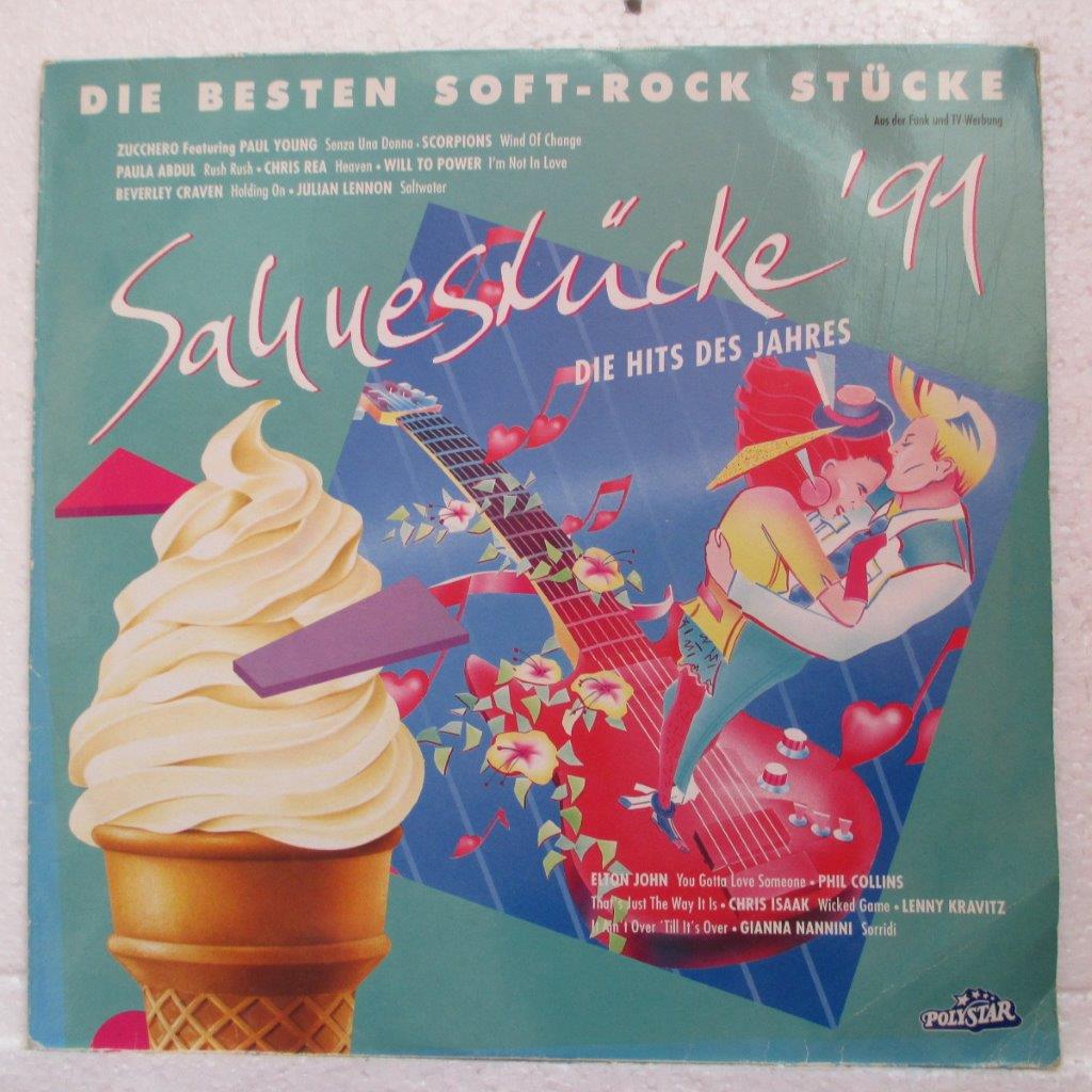 Various Artists – Sahnestücke '91 - Die Besten Soft-Rock Stücke 2LP : Scorpions, Zucchero Feat. Paul Young, Paula Abdul, Chris Rea, Chris Isaak, Doro, Lenny Kravitz, Gary Moore, Phil Collins ...