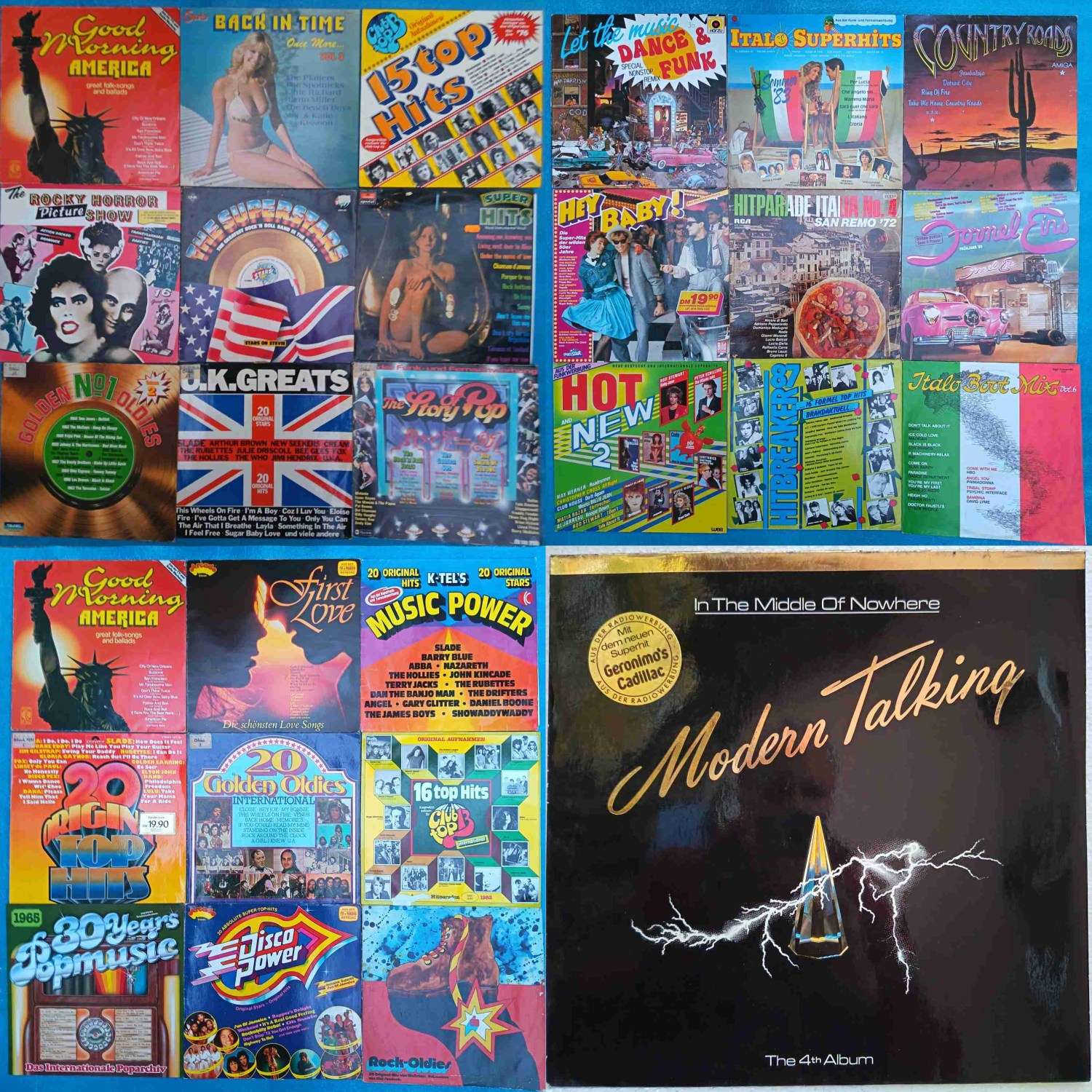 Modern Talking – In The Middle Of Nowhere + 3 Viniluri Surpriză – Disc VINIL 4LP VG