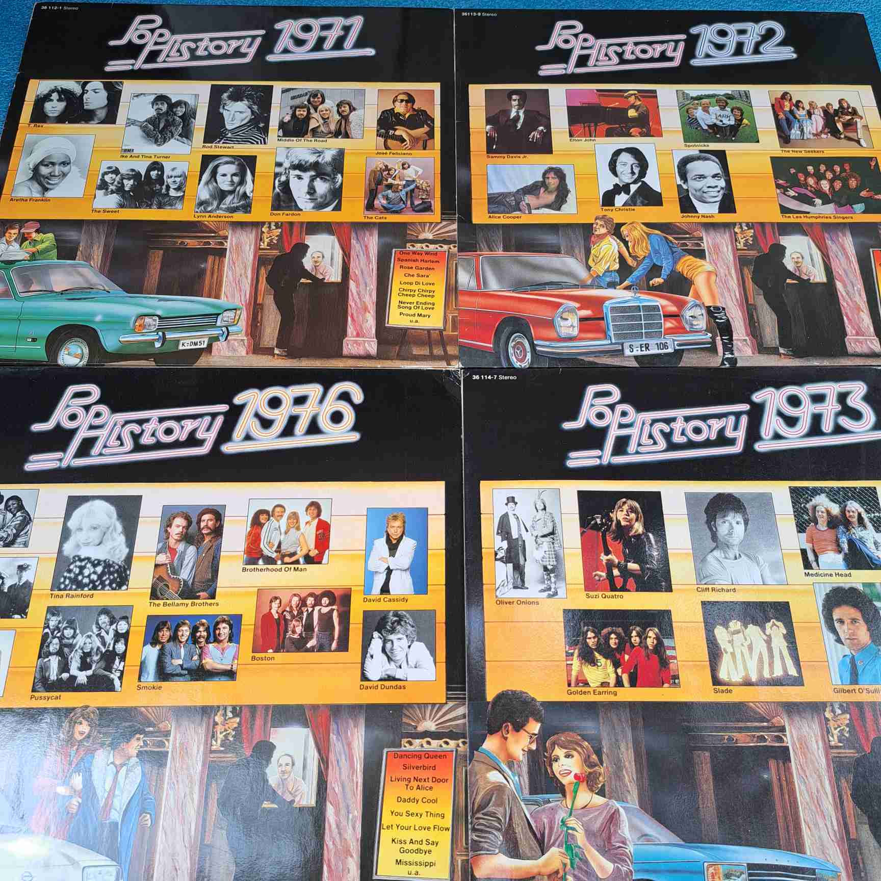 Pop History - ABBA, Boney M, David Cassidy, Elton John Rod Stewart - Disc VINIL 4LP VG+