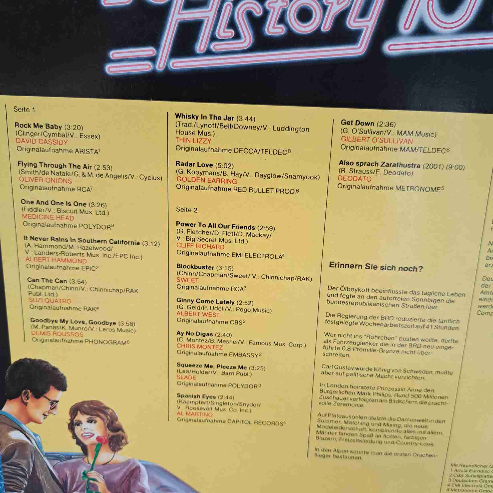 Pop History - ABBA, Boney M, David Cassidy, Elton John Rod Stewart - Disc VINIL 4LP VG+ - imagine 4