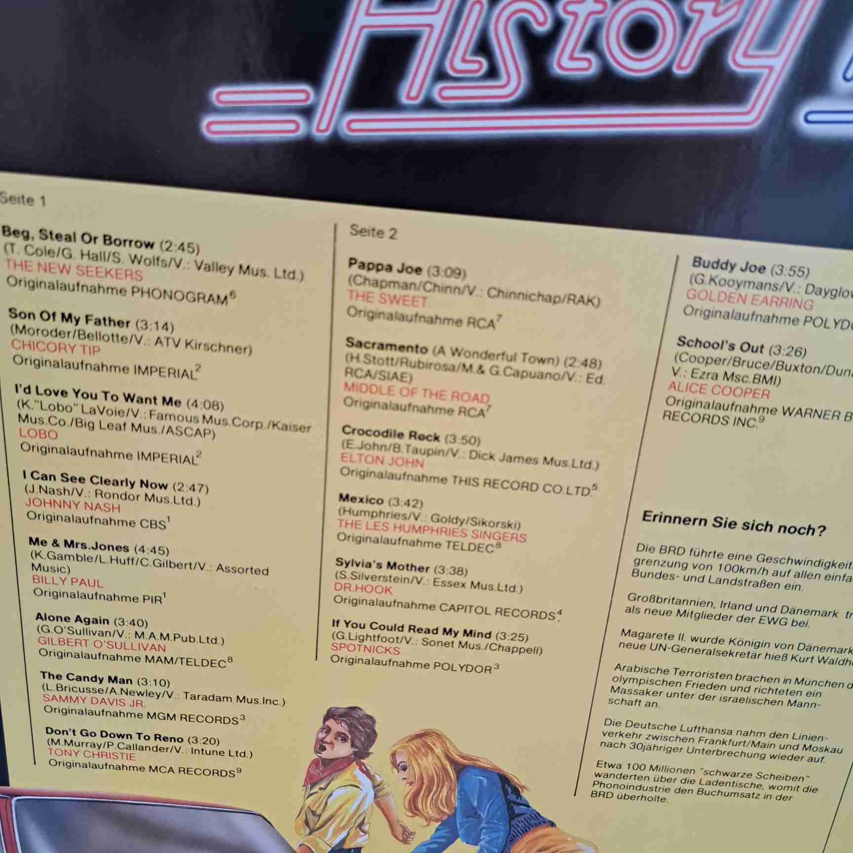 Pop History - ABBA, Boney M, David Cassidy, Elton John Rod Stewart - Disc VINIL 4LP VG+ - imagine 2