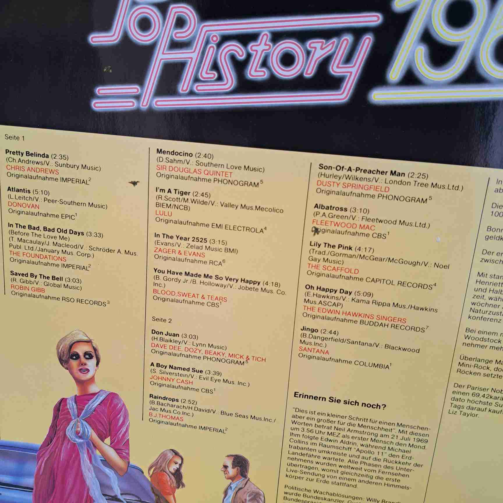Pop History - The Beatles, Status Quo, Bee Gees, Donovan, Fleetwood Mac - Disc VINIL 4LP VG+ - imagine 5