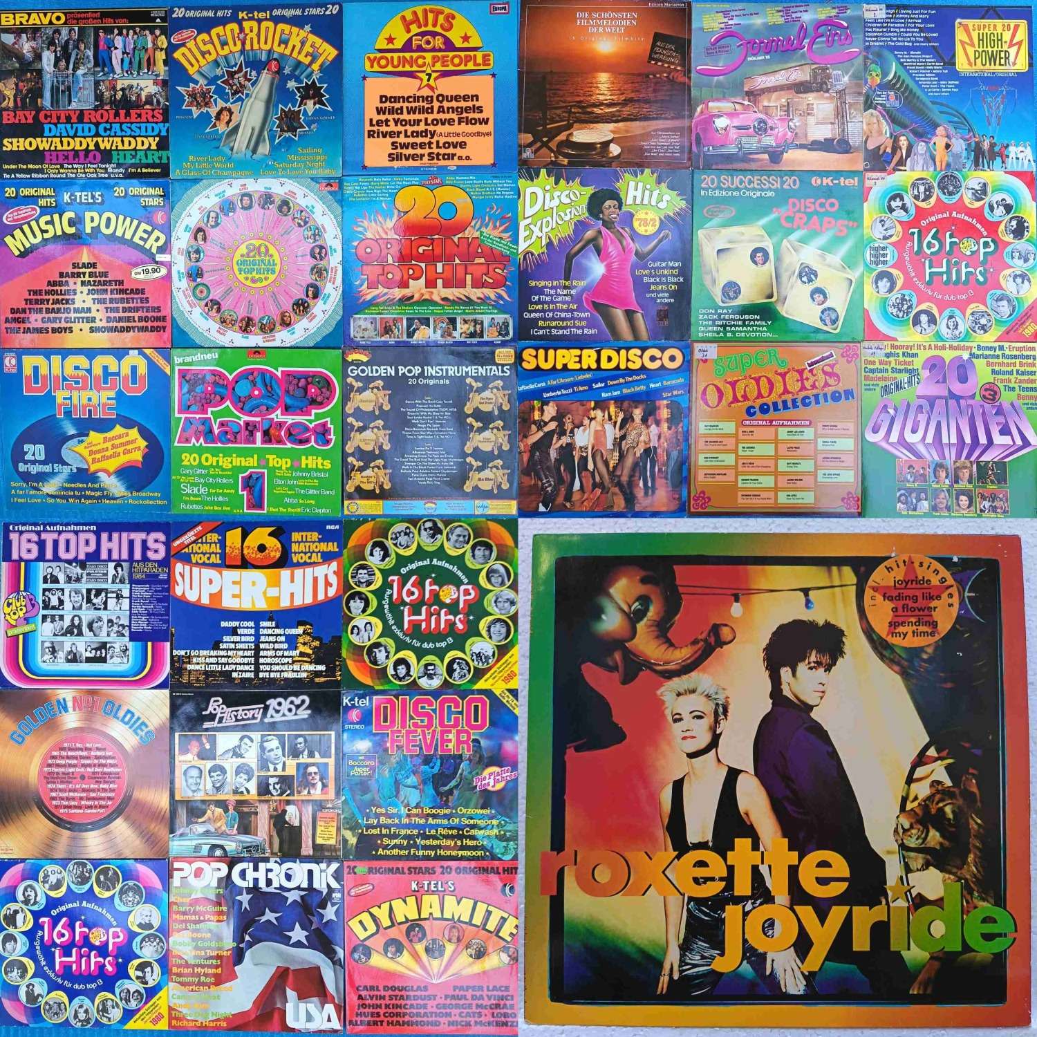 Roxette – Joyride - Disc VINIL LP VG+ și 3 Viniluri Surpriză LP VG VG+