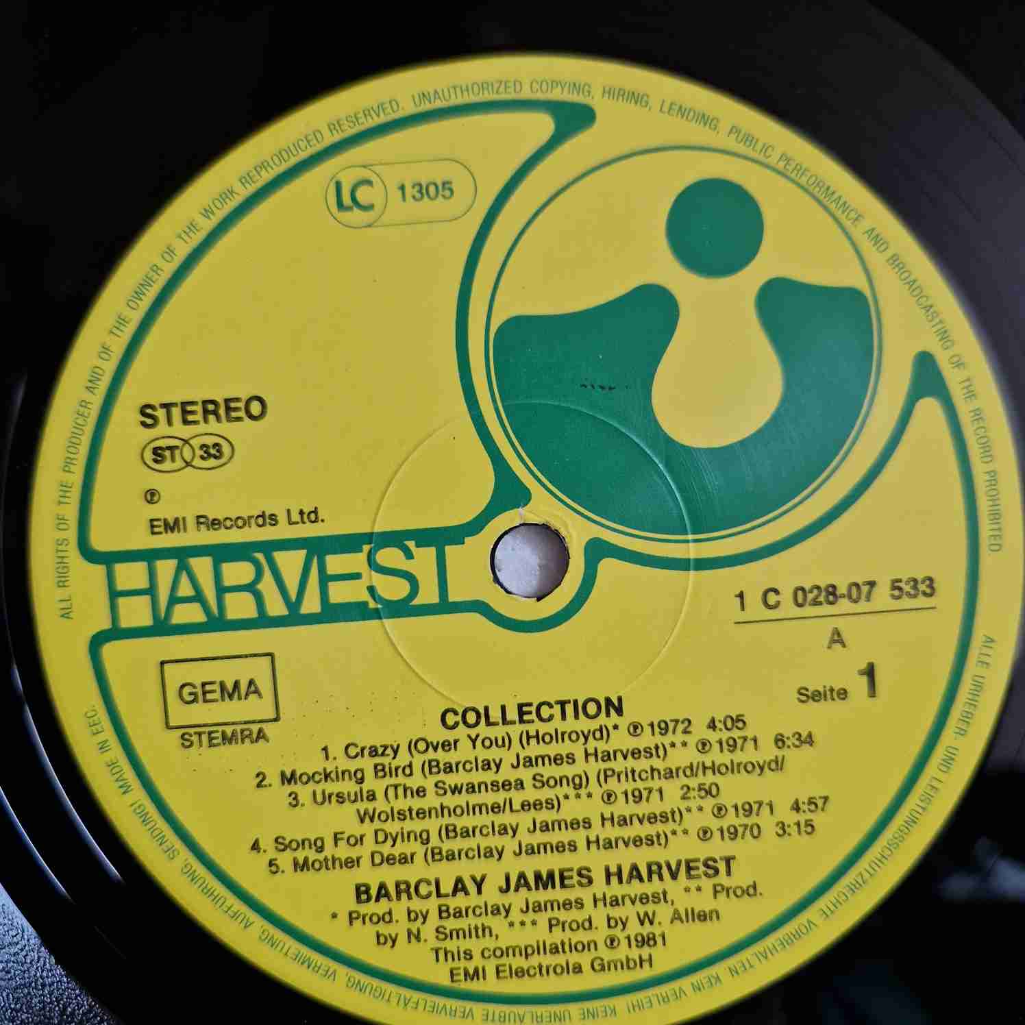 Barclay James Harvest – Collection Disc vinil LP - imagine 3