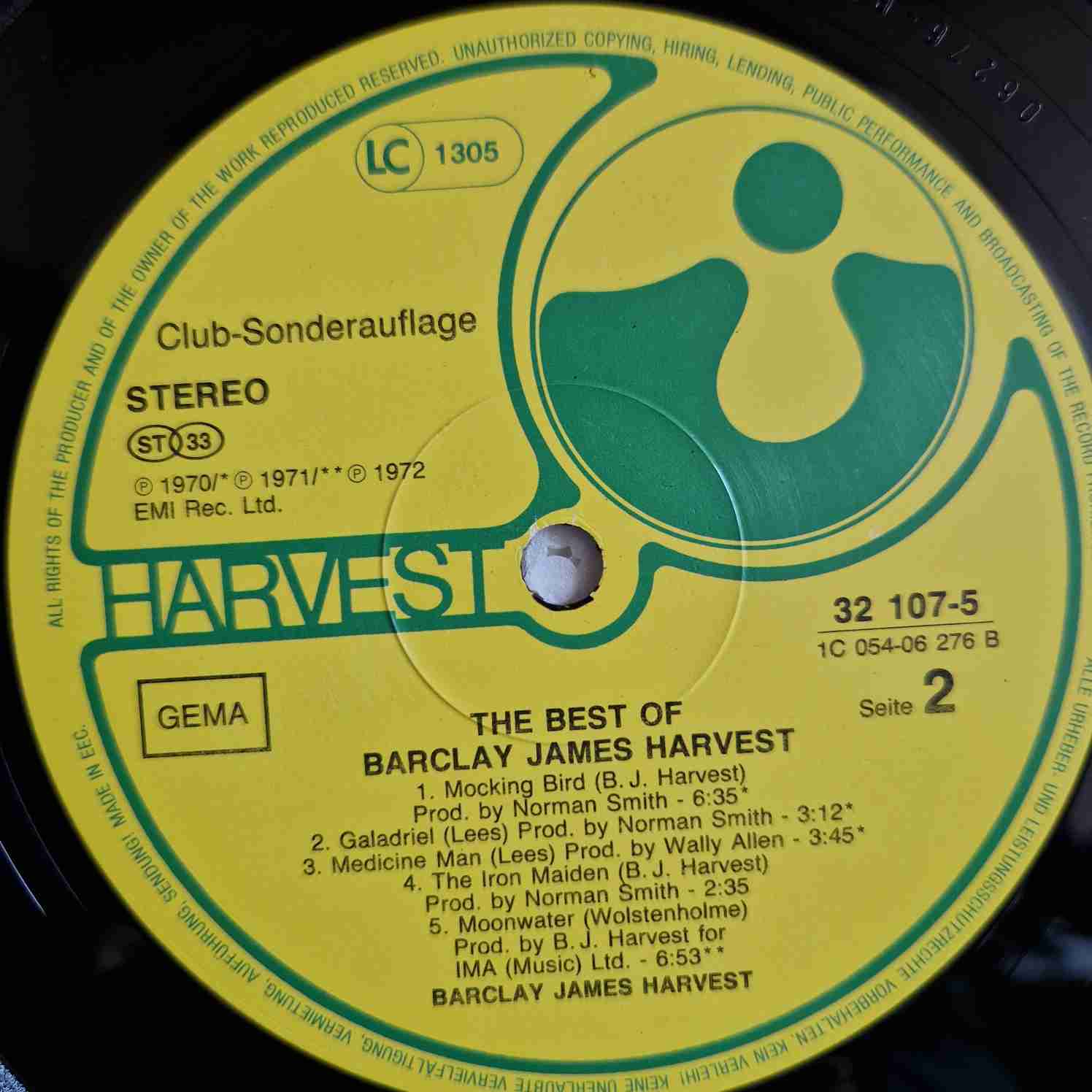 Barclay James Harvest – The Best Of Barclay James Harvest Disc vinil LP - imagine 3