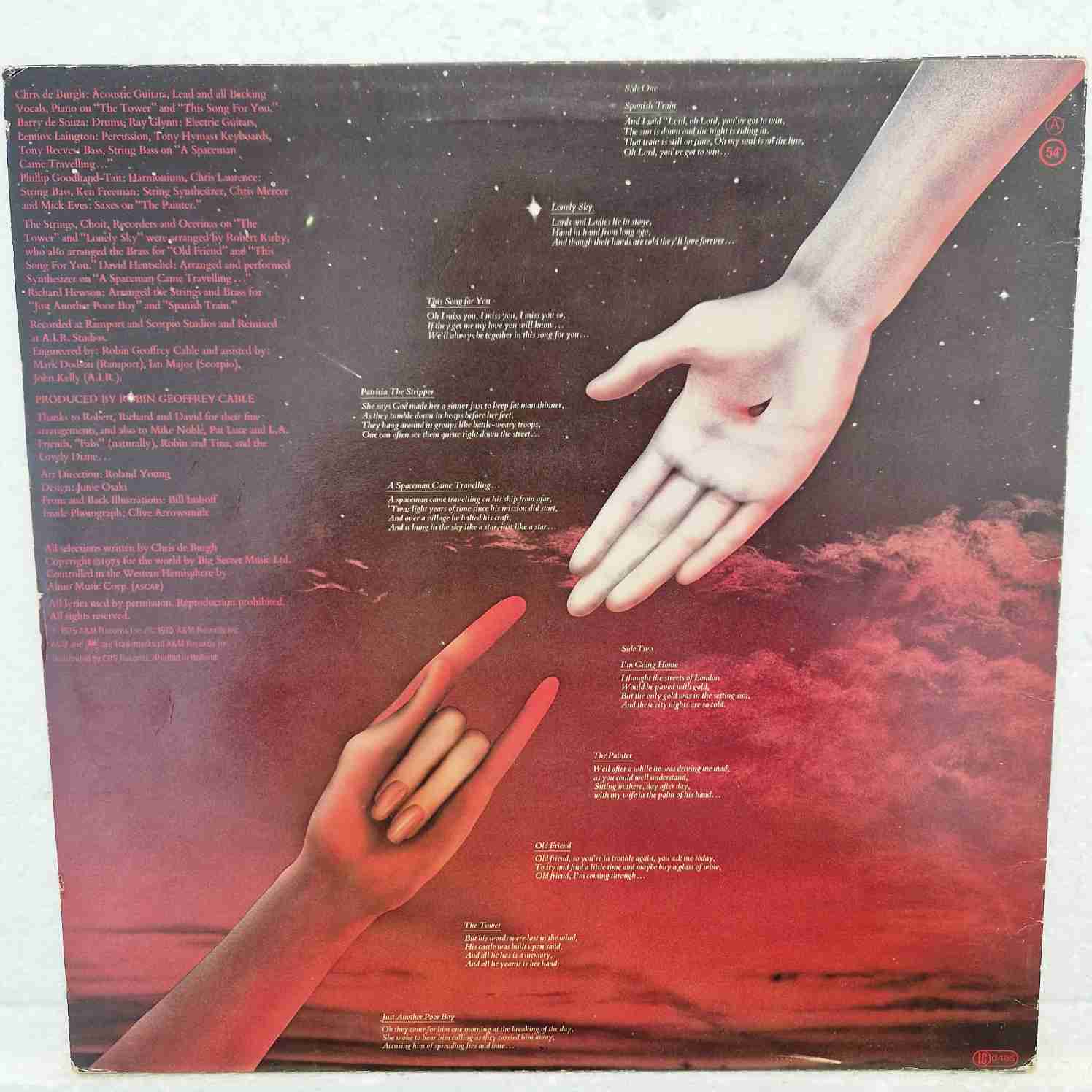 Chris de Burgh – Spanish Train And Other Stories Disc vinil LP - imagine 2