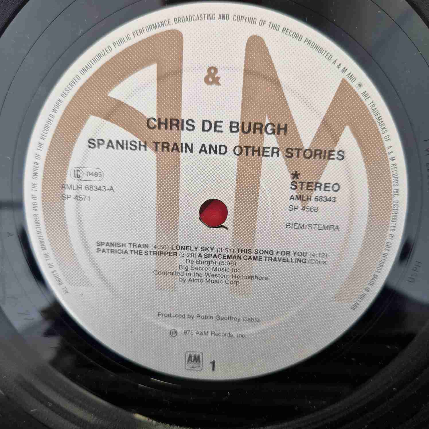 Chris de Burgh – Spanish Train And Other Stories Disc vinil LP - imagine 3