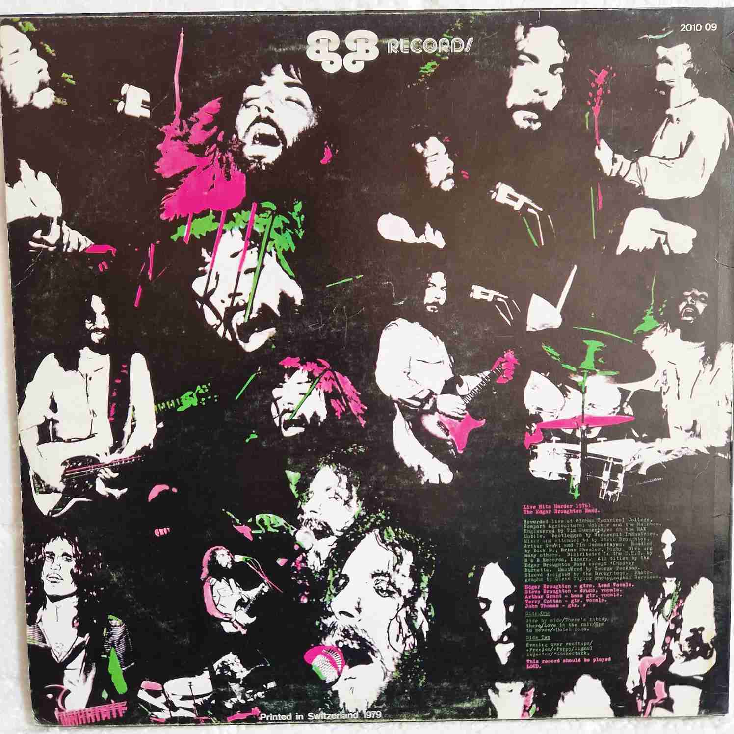 The Edgar Broughton Band – Live Hits Harder! Disc vinil LP - imagine 2