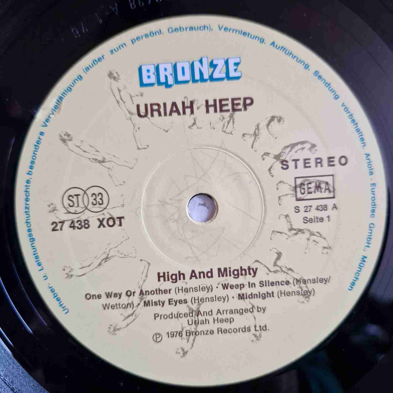 Uriah Heep – High And Mighty Disc vinil LP - imagine 3