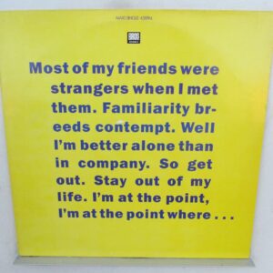 Bros – I Quit - 12", Single, 45 RPM