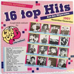 16 Top Hits Aus Den Hitparaden November / Dezember '87 - Sandra, C.C. Catch, Sabrina, Rick Astley - Disc VINIL LP EX